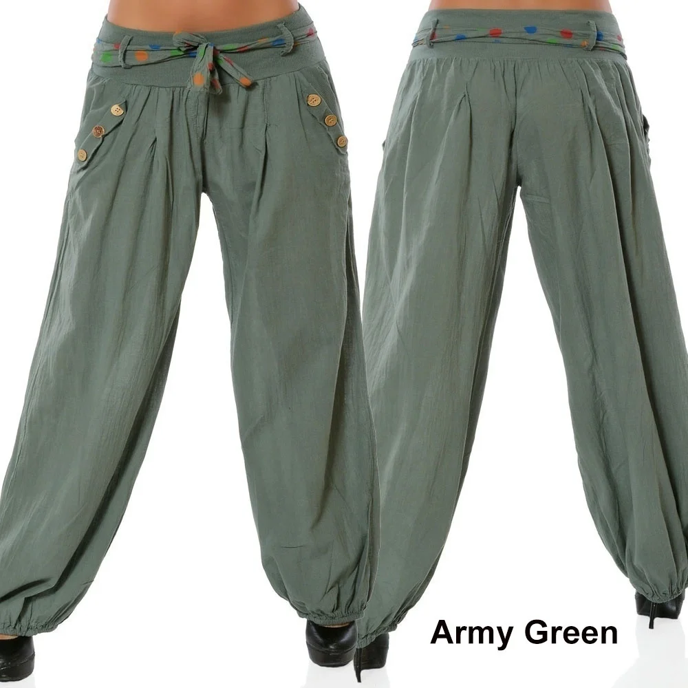 ZOGAA Women's Trouser Solid Color Casual Loose Pant Loose Slim Fit Baggy Harem Pants Flare Pants Wide Leg Pants Plus Size 5xl
