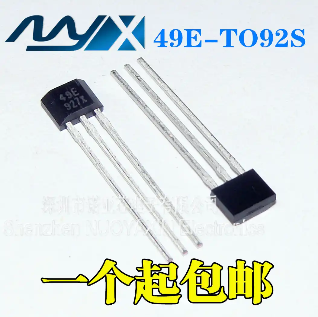 10pcs Hall element 49E OH49E SS49E linear Sensor Hall sensorXBUK