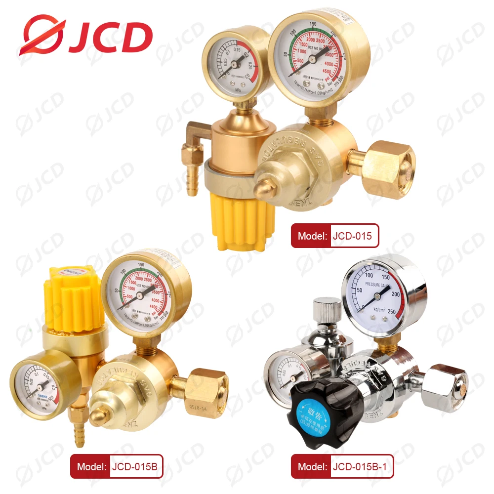 JCD G5/8" 0-25Mpa Argon CO2 Mig Tig Flow Meter Gas Regulator Flowmeter Welding Weld Gauge Argon Regulator Pressure Reducer 4