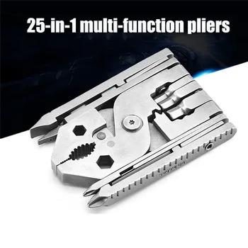 

25 In 1 Plier Tool,Woodworking Special Multi-Purpose Pliers,Portable Multifunction Wire Stripper Cutter Clamp