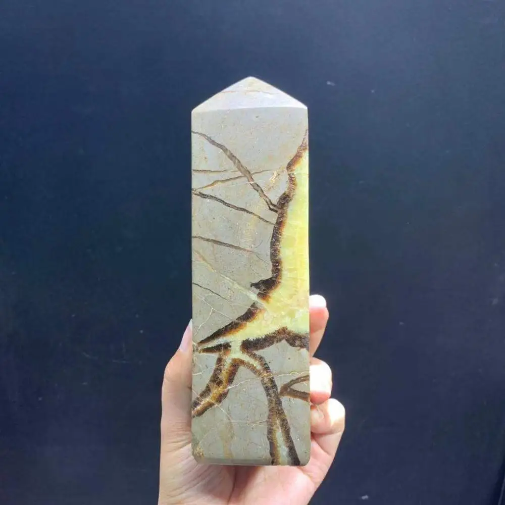 

Big Size Natural Septarium Crystal Point Crystal Wand Healing For Home Decoration