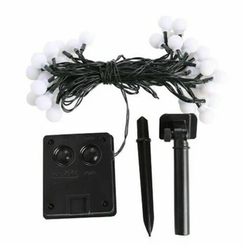 

Warm White Yard Fairy Outdoor Garden Patio Romantic Solar Light String Bulbs Waterproof Lawn Globe Ball Home Decoration 50 LEDs