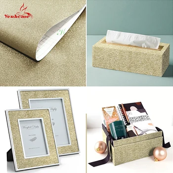 

New Arrivals Glitter Wallpaper Self-adhesive Wall Stickers DIY Beauty Birthday Festival Gifts Box Packaging Stickers Home Decor