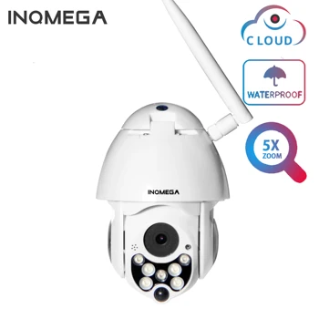 

INQMEGA Cloud Outdoor 1080P PTZ IP Camera Speed Dome 5X Zoom Wireless Camera Auto-Tracking Network CCTV Security WIFI Camera