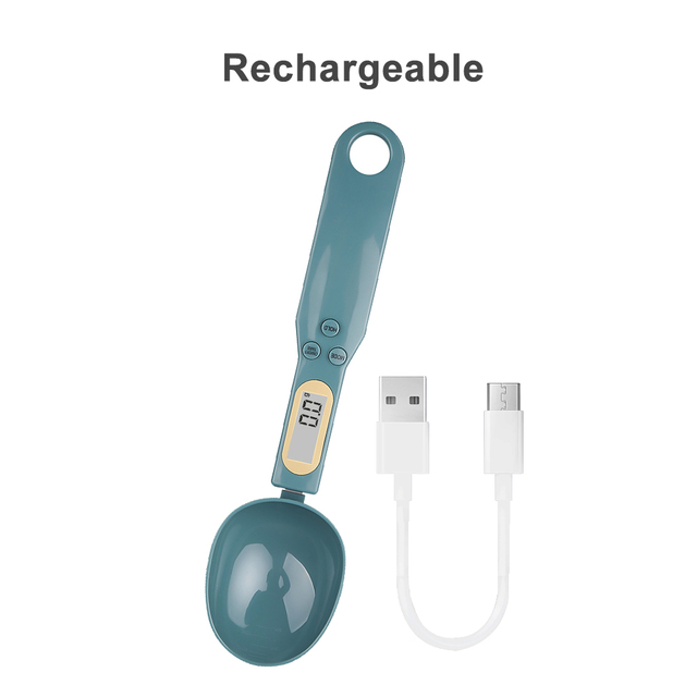 Measuring Spoon Scale LCD Digital Kitchen Measuring Spoons 500g/0.1g Portable Kitchen Scales for Baking Coffee Pet