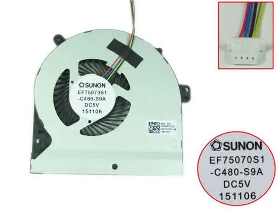 SUNON EF75070S1-C480-S9A DC 5V 2,25 W 4-проводной Сервер вентилятор охлаждения ноутбука
