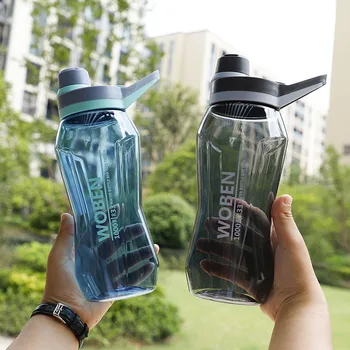 

1500ml/1000ml Portable Plastic Water Bottles BPA Free Sport Drinking Bottle Outdoor Camping Cycling Hiking Sports Shaker Bottles