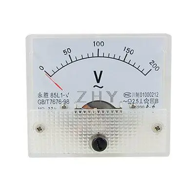 

85L1 AC 0-200V Rectangle Analog Panel Volt Meter Gauge