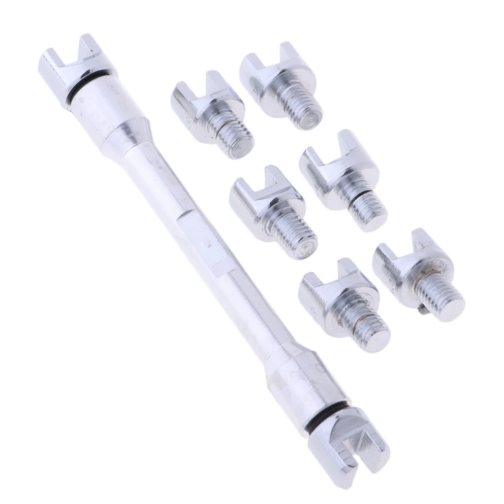 Motorcycle Wheel Spoke Wrench Set Handle Repair Tool 5.4mm, 5.6mm, 5.8mm, 6.0mm, 6.2mm, 6.4mm, 6.6mm & 6.8mm