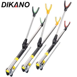 1pc Fishing Rod Bracket Rack Pole Stand Holder Adjustable 1.5m 1.7m 2.1m Anti-slip Stainless Steel Winter Fishing Accessories