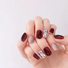 Поддельные ногти патч девушки Маникюр готовой Продукт INS онлайн знаменитости Европа и Америка Алмазная разборка носимых беременных