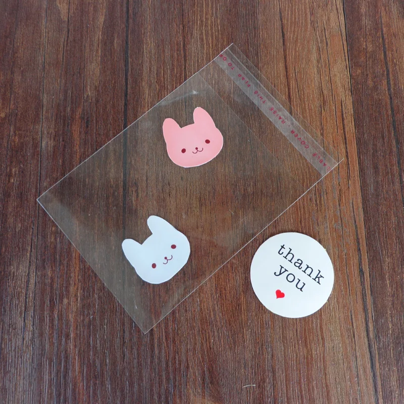 50 шт. многоразовые пластиковые прозрачные пакеты целлофановые самоклеящиеся