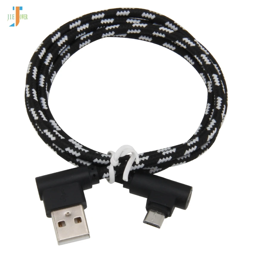 100 шт./лот USB локтевой кабель Micro USB игровой кабель нейлоновая решетка плетеный кабель для синхронизации данных зарядное устройство для Iphone Xr XS MAX samsung S7 S6