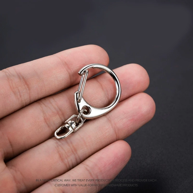 50X D Snap Hook Keychain Rings Bulk with Open Jump Ring & Connector for  Keychain and Sewing Project Making Supplies DIY - AliExpress