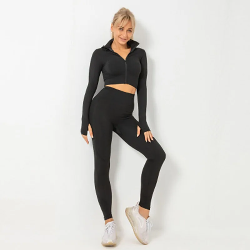 2023 Hot Sale Women Gym Suit Fitness Sets Sports Clothing Ropa