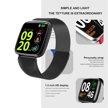 

S7 Men's Health Fitness Heart Rate Monitoring Smart Watch IP68 Waterproof 1.3 Inch HD Screen Suitable For IOS Android