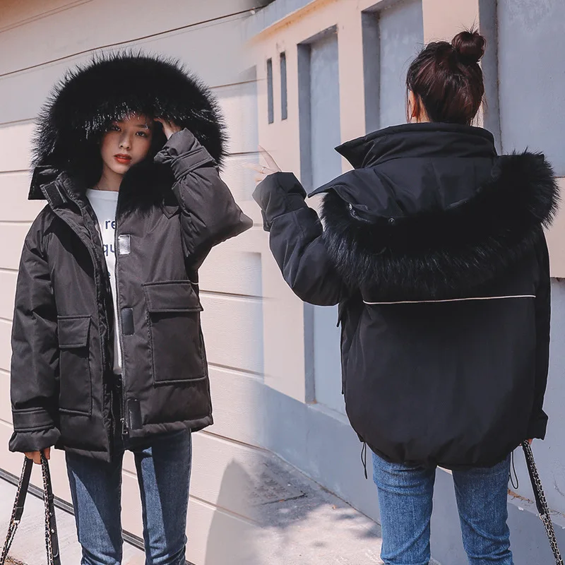 

Autumn & Winter New Style Cotton-padded Clothes Women's Short Loose-Fit Workwear Cotton Coat Warm Cotton-padded Jacket Korean-st