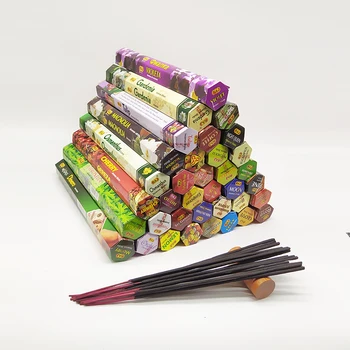 

Tulip 6 In 1 White Sage Incense Sticks Mixes Smell Indian Incense with Incense Burner Copper Lavender Stick Incense Meditation