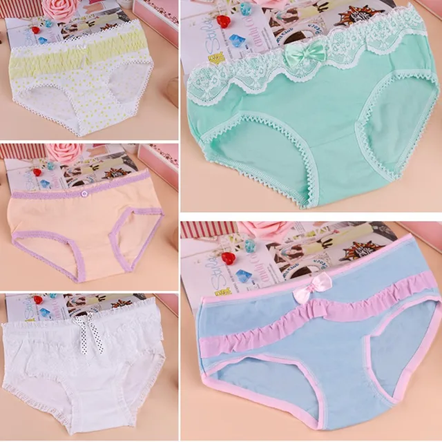 5pcs/Lot Panties Women Underwear Briefs Children Girls Sexy Bragas Mujer Lace  Panties For Women Cotton Sexy Lingerie Tange Thong - Price history & Review, AliExpress Seller - Cherry Co.,Ltd