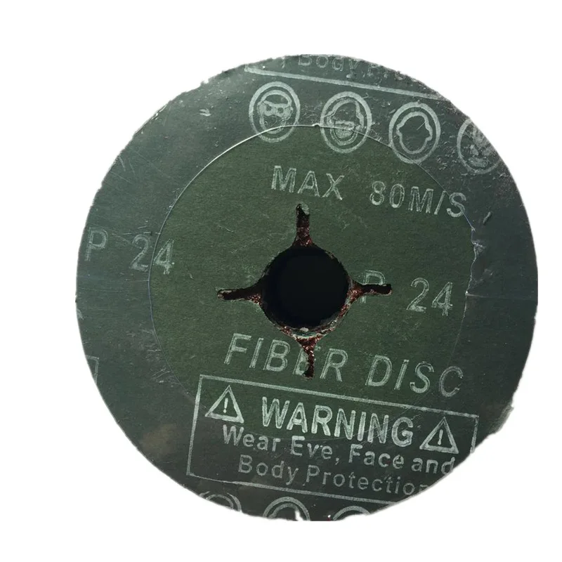 Fibre Sanding Disc Set 50pcs For Angle Grinder Clamped Wood Metal 115 mm Disc 22mm Bore Sandpaper P24 P36 P40 P60 P80 P120