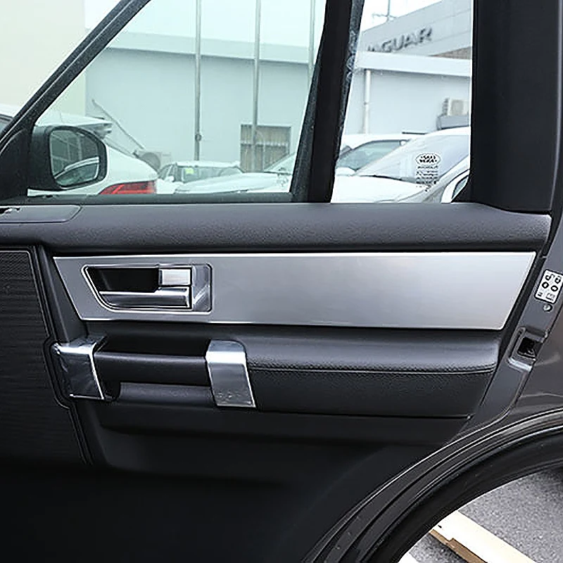 4 шт. для Land Rover Discovery 4 Lr4 внутренняя дверная ручка панель отделка Abs стикер 2010- автомобильные аксессуары
