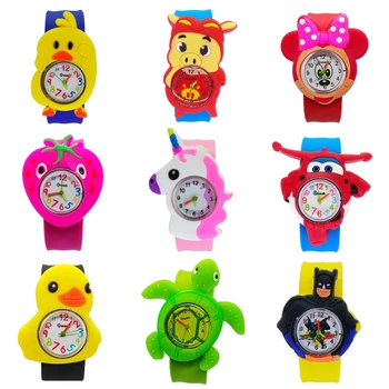 

Good Quality cartoon animals Team Children Watch Kids Slap Watches Child Watch for Girls Boys Gift Students Clock