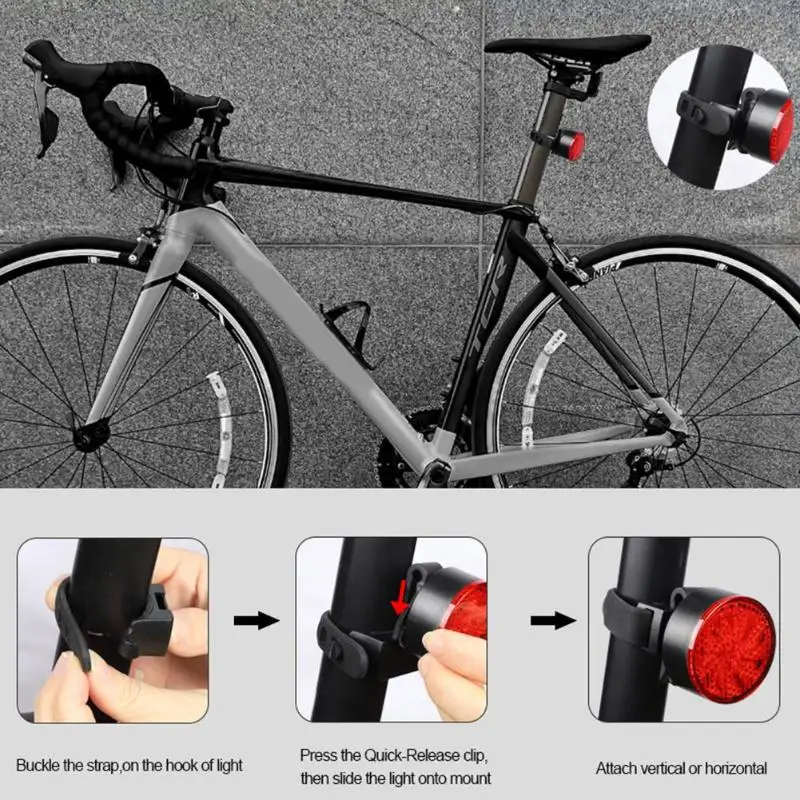 Велосипедный светильник, USB, перезаряжаемый, водонепроницаемый, MTB, для горной дороги, для велосипеда, задний светильник, задний фонарь, безопасный Предупреждение ющий светильник, велосипедное снаряжение