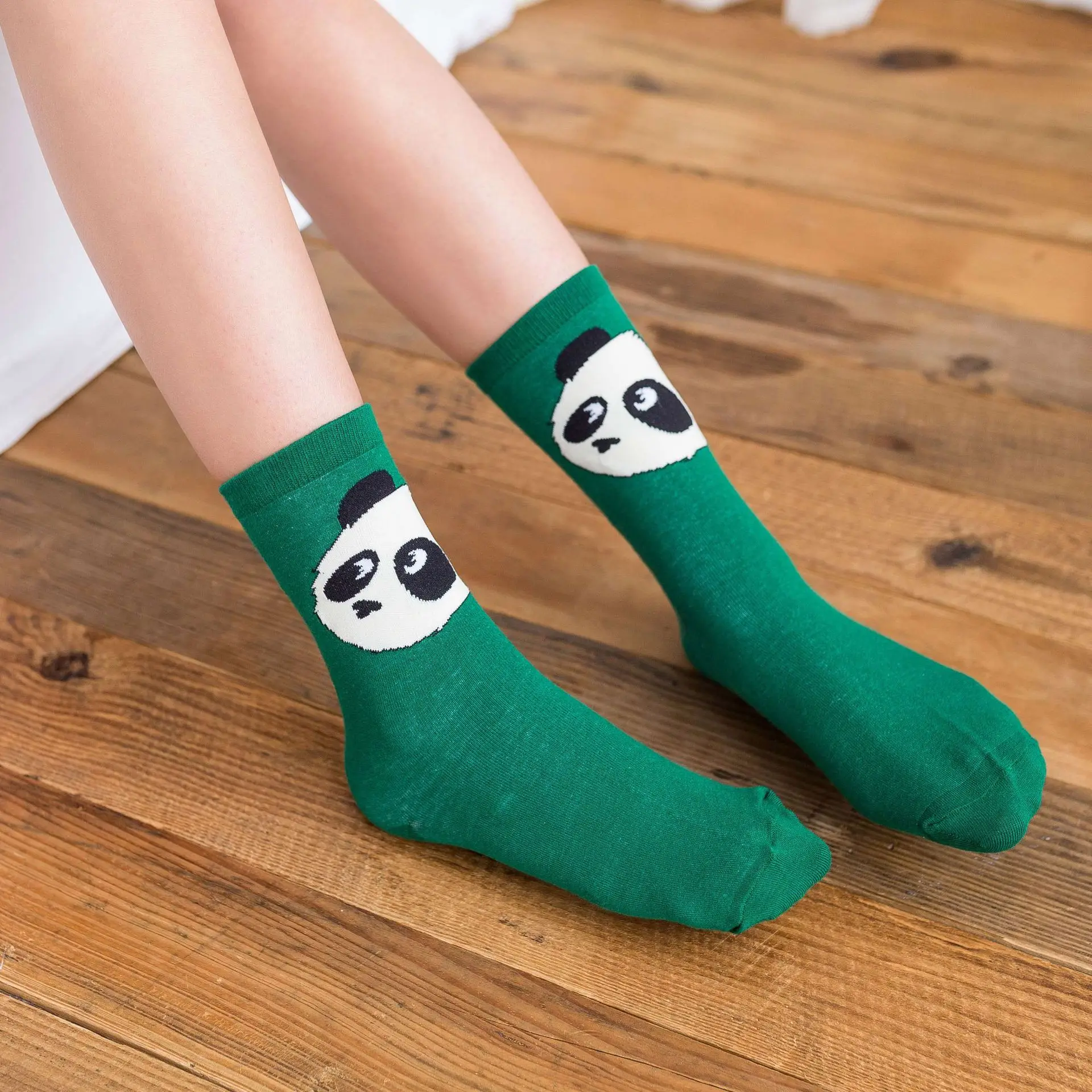 

New Style Chinatown PANDA Series Foot AB Socks Cool Cartoon Cotton Tube Socks Welcome to Lettered Socks