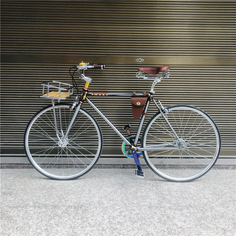 Retro Della Bici A Scatto Fisso Al Cromo Molibdeno Telaio In Acciaio  Singola Velocità Della Bicicletta Della Strada 700C Ruote Libere Con Il  Ciclismo V Freno Accessori|Bicycle| - AliExpress
