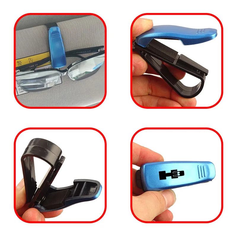 Car Auto Sun Visor Glasses Box Sunglasses Clip For Hummer H1 H2 GMT 840 H2H H2 SUT H3 H3T HEV car Accessorie car sticker