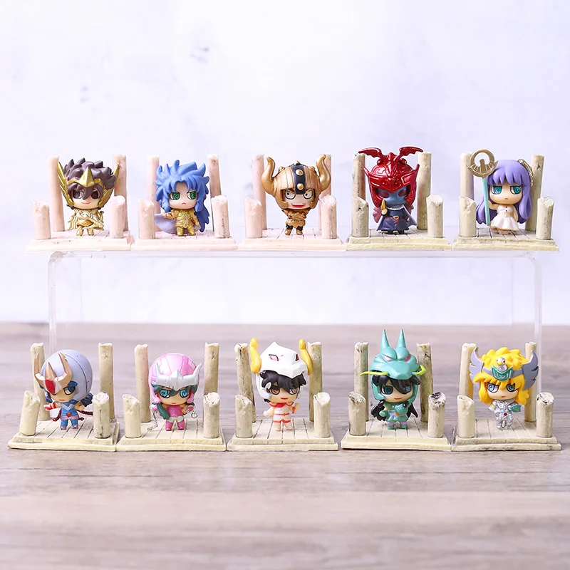 Аниме Saint Seiya Egg Box Q версии Золотой Зодиак ПВХ экшн Фигурки игрушки 7