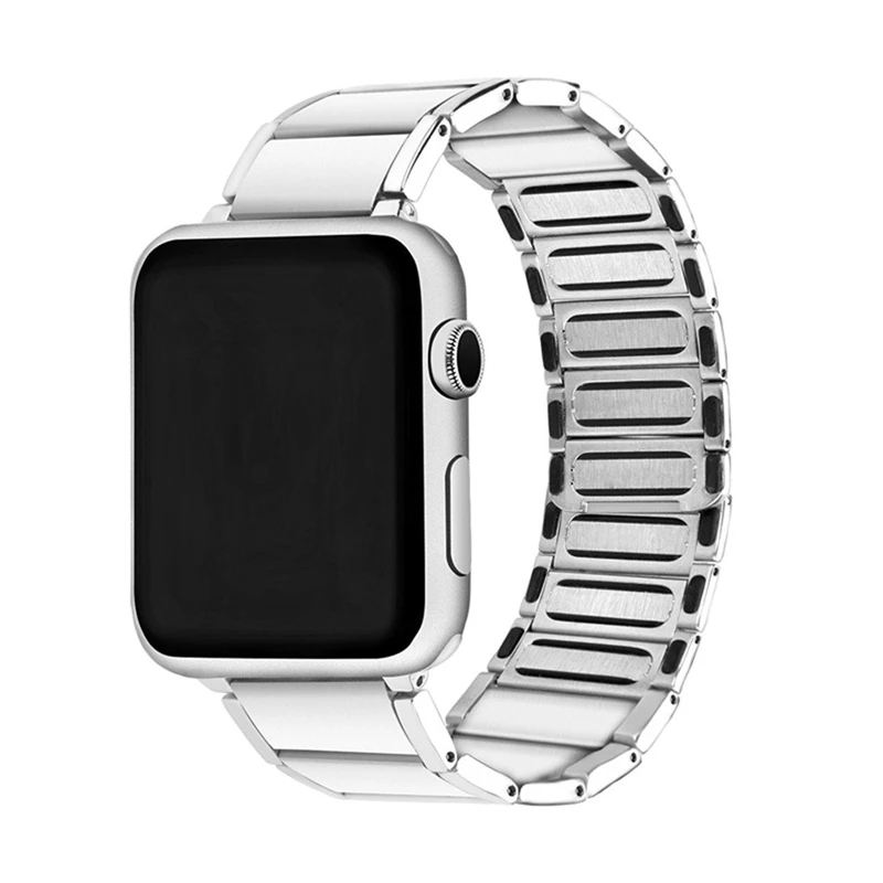 Ремешок для Apple Watch Группа Apple Watch 4 3 2 1 Iwatch ремешок 38 мм 40 мм мужской браслет из нержавеющей стали аксессуары для часов