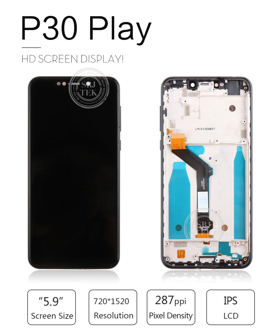 Для Motorola Moto One ЖК дигитайзер сенсор стекло объектив панель для Motorola P30 Play дисплей сенсорный экран Замена Рамки XT1941