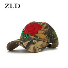 ZLD красная роза бейсболка с цветами Женская бейсболка из хлопка папа шляпа женская хип хоп солнцезащитный козырек женские летние шапки