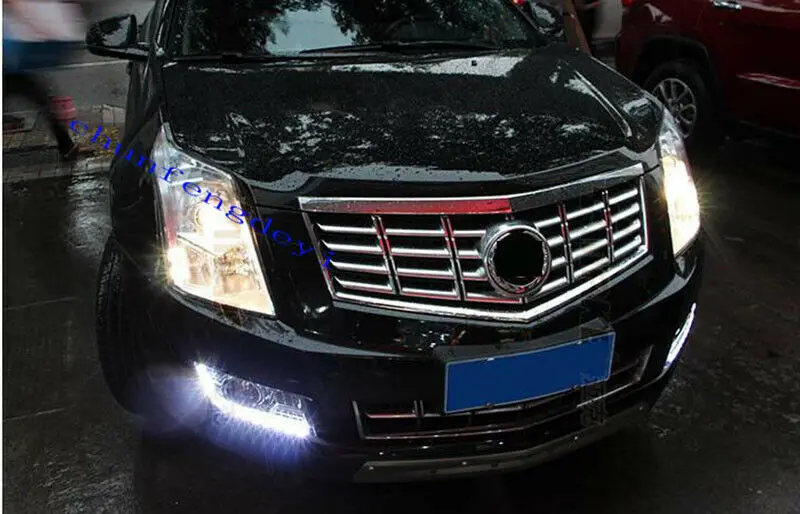 2 шт. Светодиодный дневной ходовой свет Автомобильные аксессуары для Cadillac SRX SUV DRL Fog 2010 2011 2012