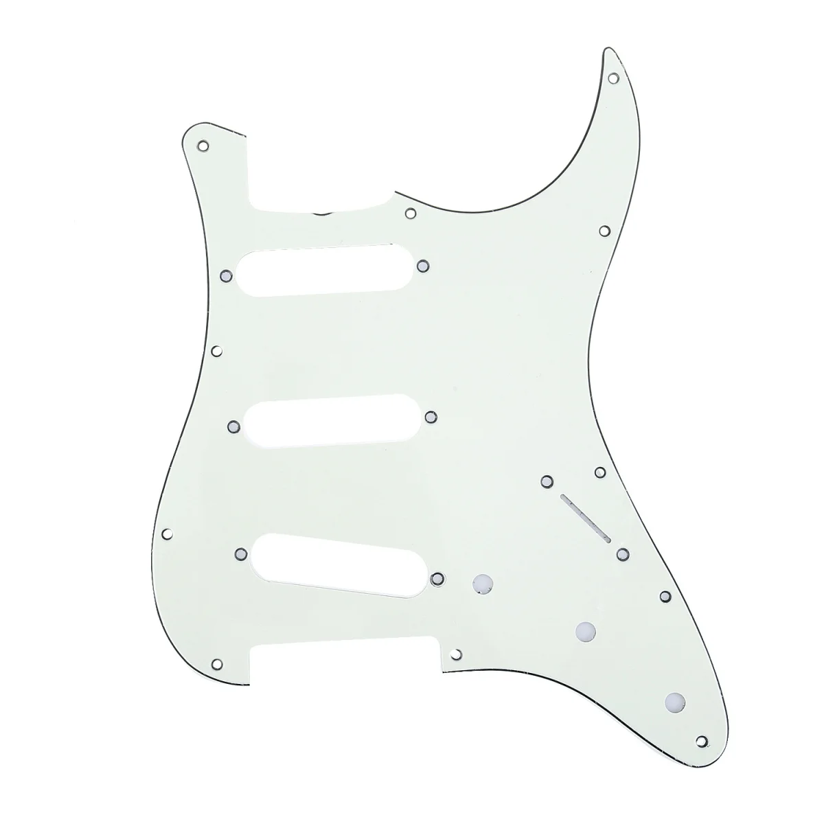 Musiclily Pro 11 отверстий 62 Страт накладка на гитару SSS Для MIJ JPN Japan Stratocaster 3Ply слоновая