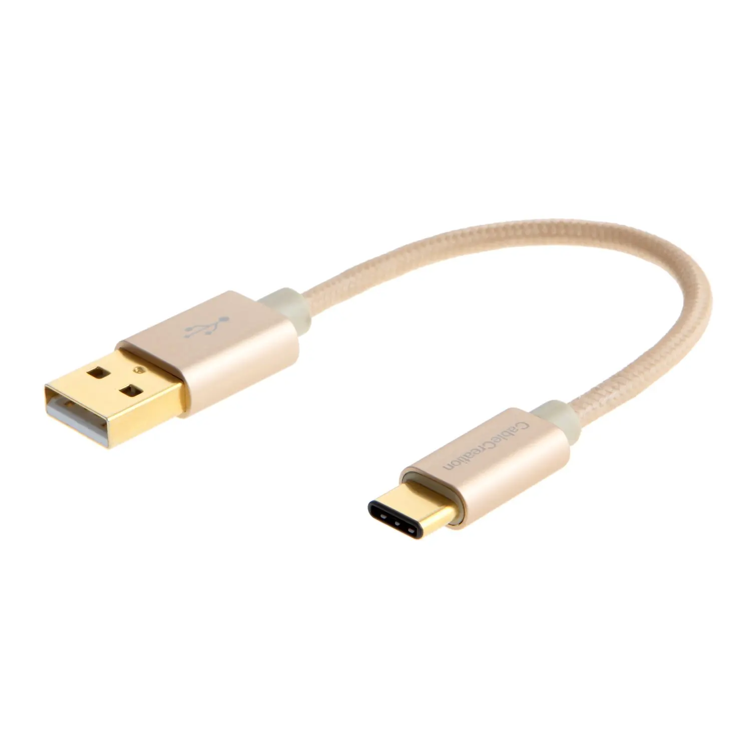 Кабель USB C, кабель USB C к USB A, совместимый MacBook(Pro), Galaxy S10 S9, OnePlus 6 6T и т. Д., 15 см/Золото [резистор 56K Ohm] - Цвет: Gold