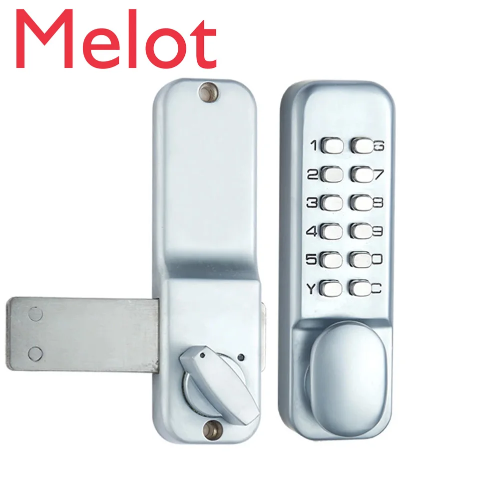 

Zinc Alloy Door With Combination Code Two Ways Hardware Password Push Button Mechanical Lock Anti Rust Office Waterproof Digital