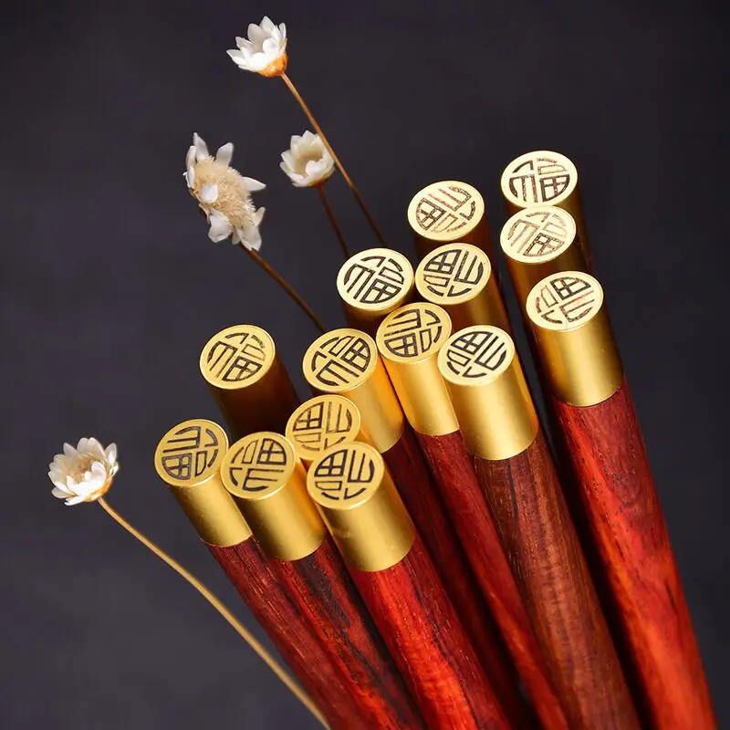 5 пар самые высококачественные черные деревянных палочек для еды бытовых