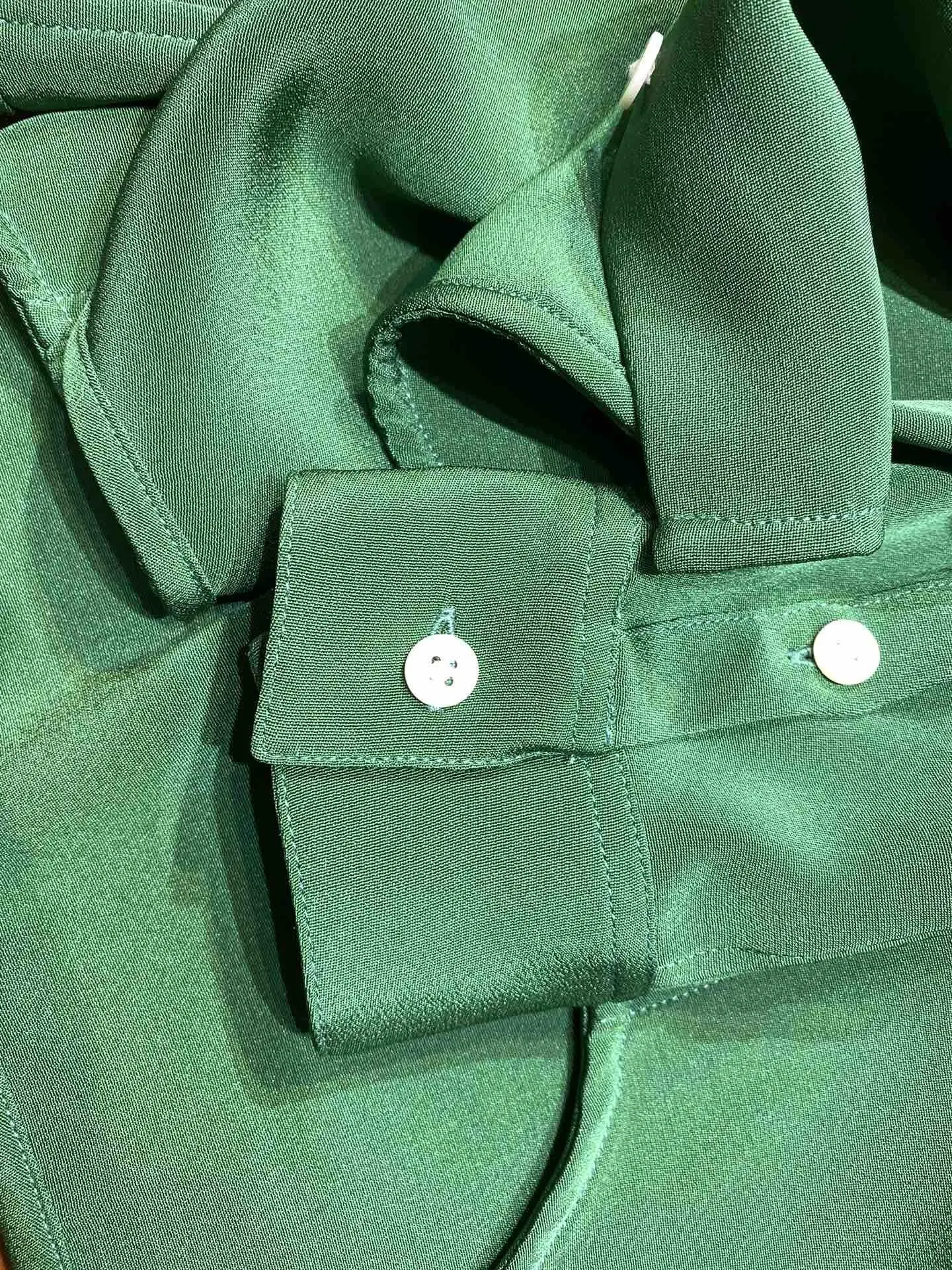 new ladies fashion long-sleeved sexy casual solid color silk shirt 0926