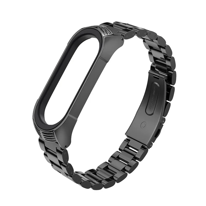 TF браслет из нержавеющей стали mi band 4 ремешок металлический браслет для Xiaomi mi Band 4 3 ремешок Безвинтовой mi Band 3 NFC наручные смарт-браслет