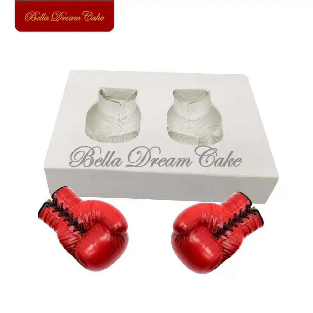 Boxing Gloves Silicone Mold Cake Border Decoration Moulds Fondant