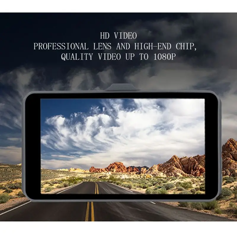" два видеорегистратора спереди и сзади 1080P HD Автомобильный видеорегистратор приборная панель камера рекордер
