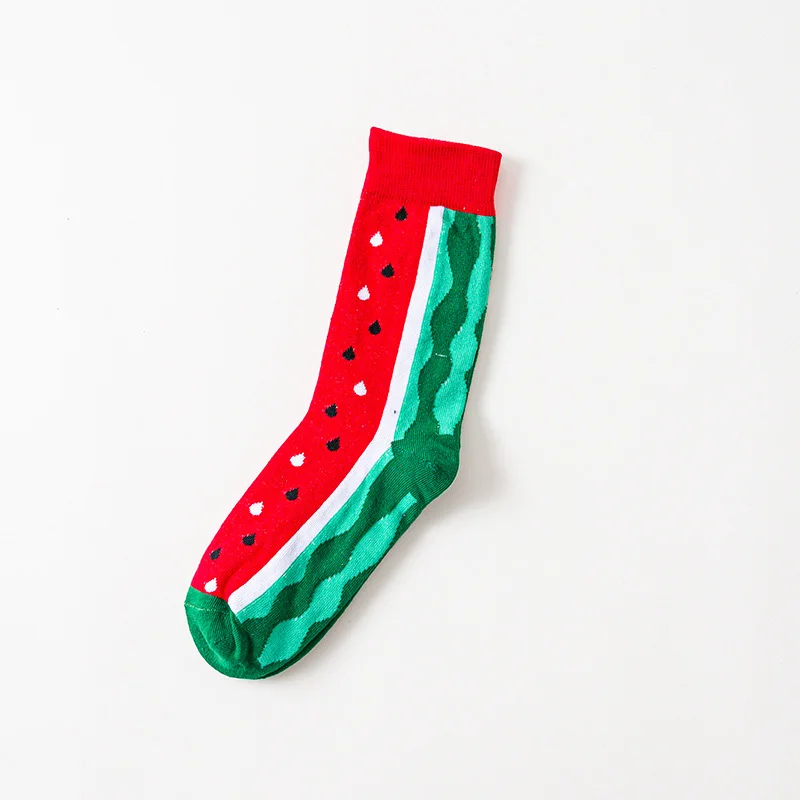 Креативные высококачественные модные забавные женские носки в стиле Харадзюку с забавным принтом с фруктами милые носки - Color: 11