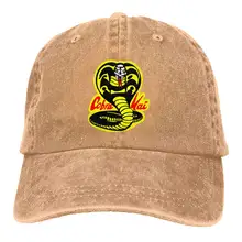 Бейсболка унисекс с логотипом Cobra Kai, винтажная Регулируемая Кепка для папы
