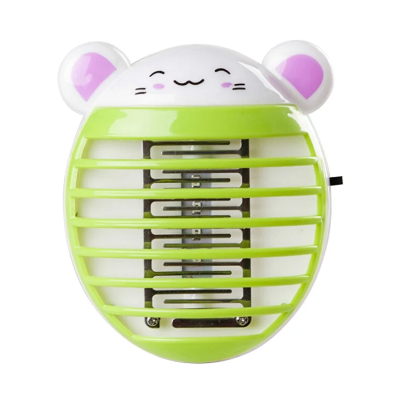 Green Cat Бытовой электрический мини милый комаров Отпугиватель от комаров насекомых светодиодный ночник - Цвет: Green Cat