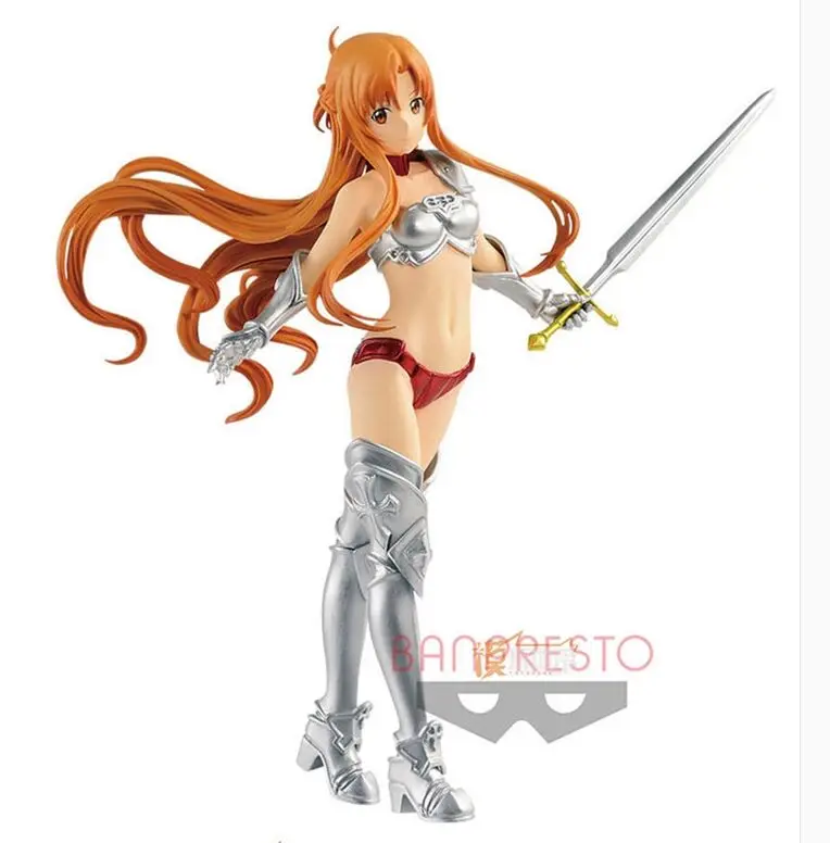 Banpresto Sword Art онлайн Юки Асуна фигура памяти Defrag с бикини игрушка в доспехах