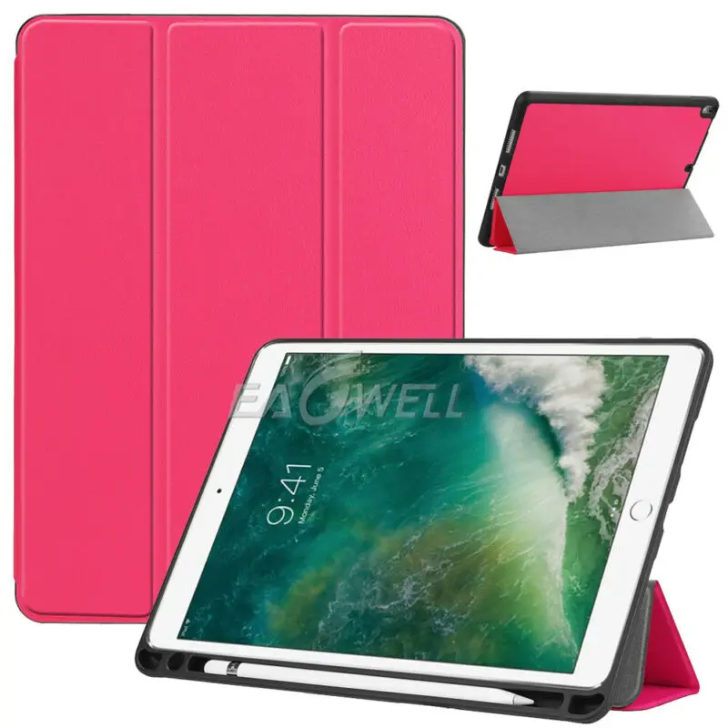 Кожаный флип-чехол-подставка для Apple iPad Air 3 10,5 iPad Pro 10,5 чехол для планшета Автоматический Режим сна смарт-чехол - Цвет: Rose