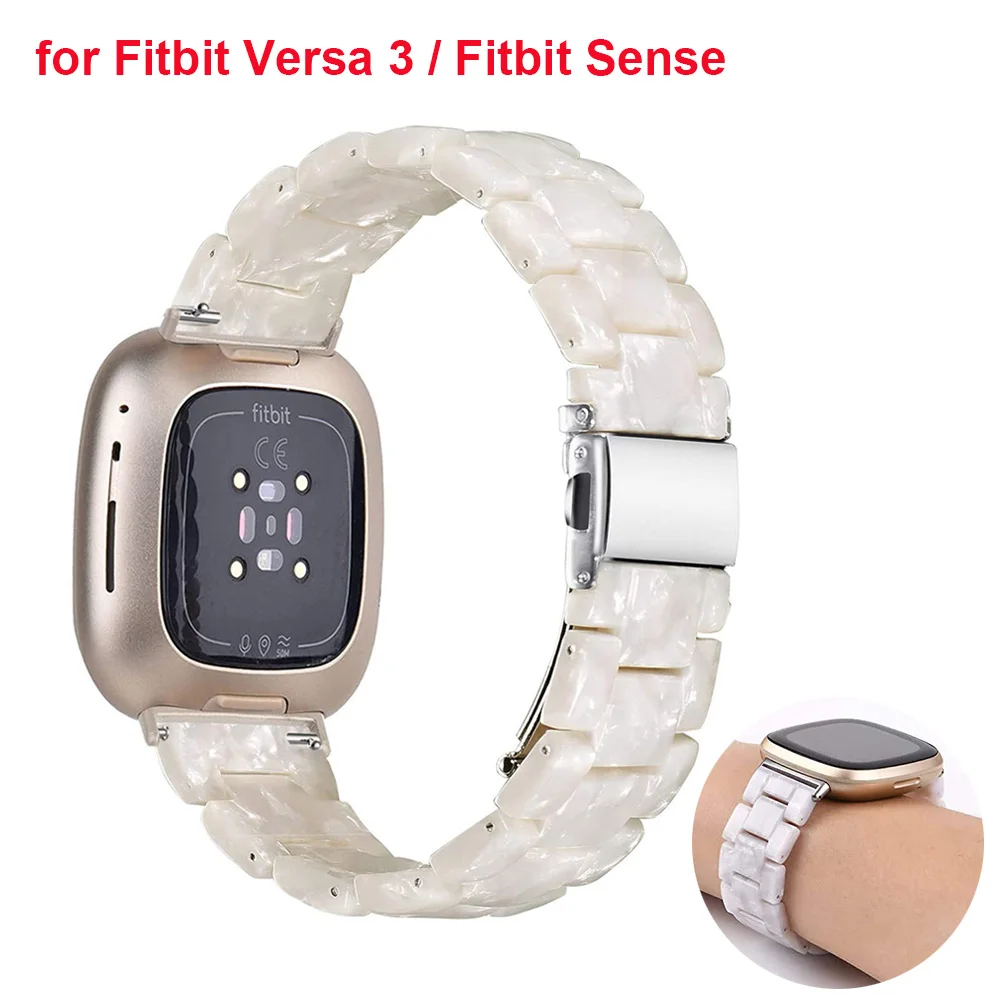 Cinturino In Resina Tartarugata Per Fitbit Versa 4/Sense 2/Versa 3/Sense | Leggero | Fibbia In Acciaio - 2