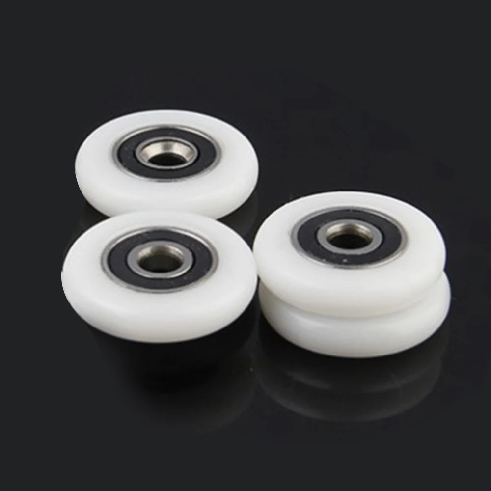 10PCS 23mm 25mm 27mm 목욕 캐비닛 슬라이드 도어 휠 옷장 샤워 룸 베어링 롤러 교체 ABS 욕실 게이트 액세서리